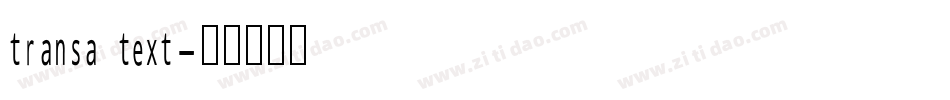transa text字体转换